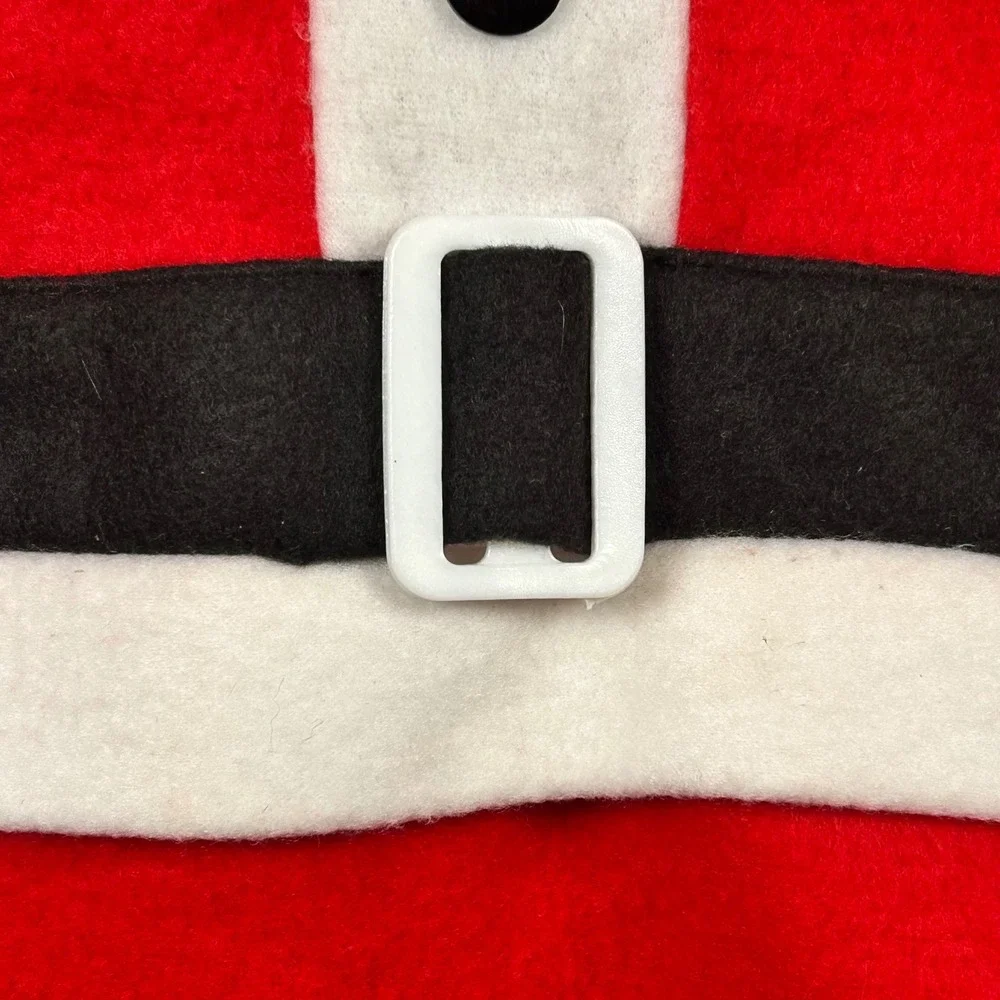 Santa Costume Jumpsuit Red Kids Size Small Handmade Holiday